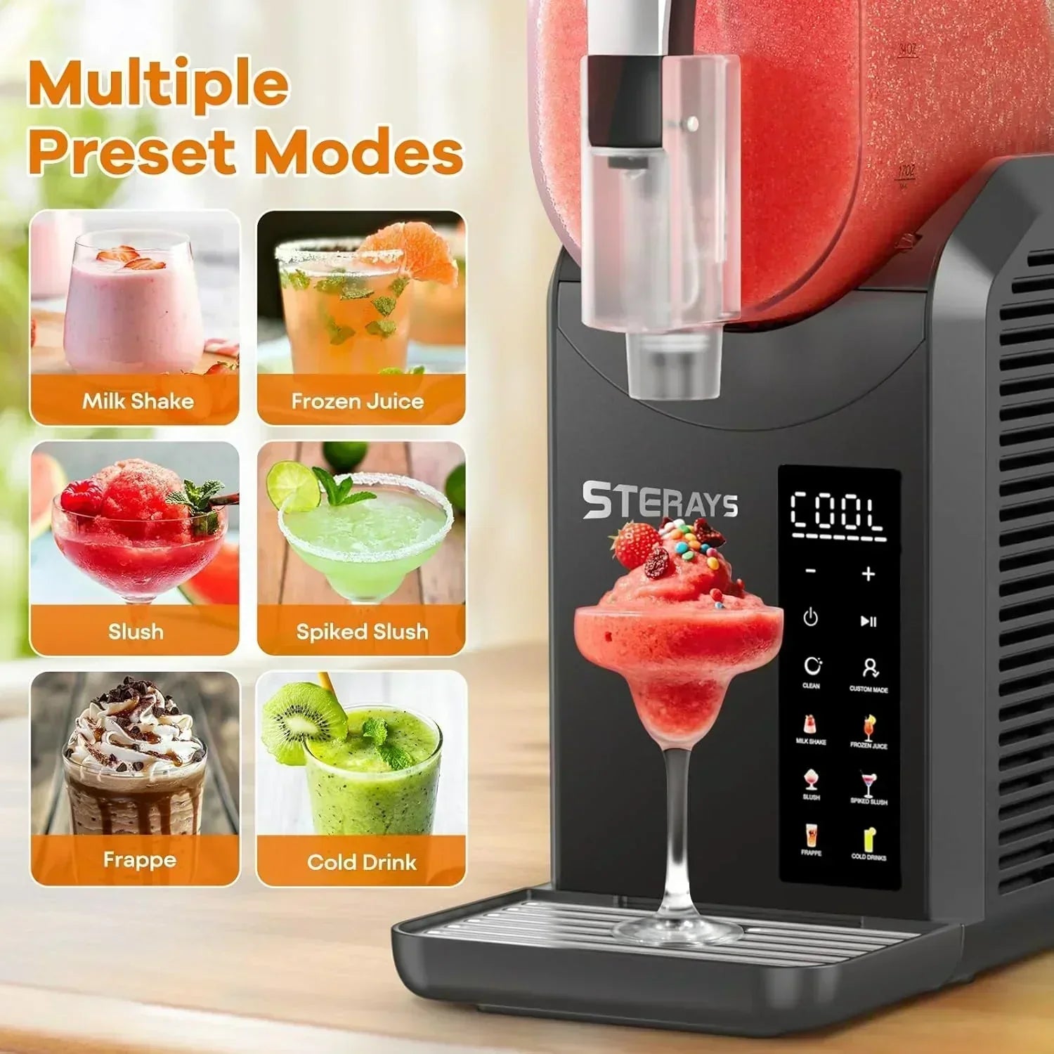 Ninja SLUSHi with RapidChill Technology 88 oz. Frozen Drink Slushie Machine 5 Preset Programs