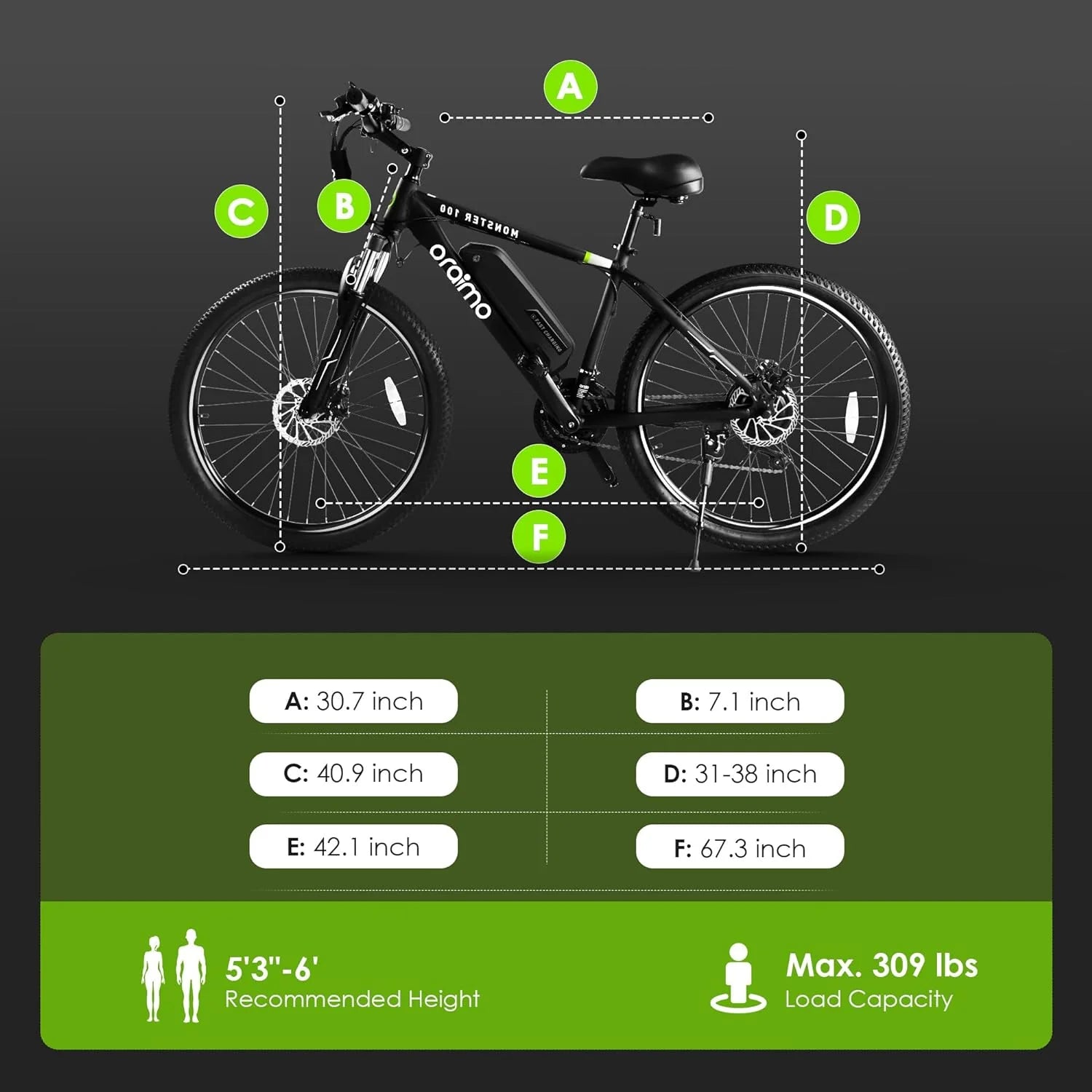 Adult Electric Bike, 350W BAFANG Motor (500W Peak), 4A 3H Fast Charging, 468Wh Li-Ion Battery, 21 Speed Gears, Air Saddle, 45 Miles 20 MPH 26 Mountain Bike Electric Bike, ANSI/CAN/UL2849 Compliant