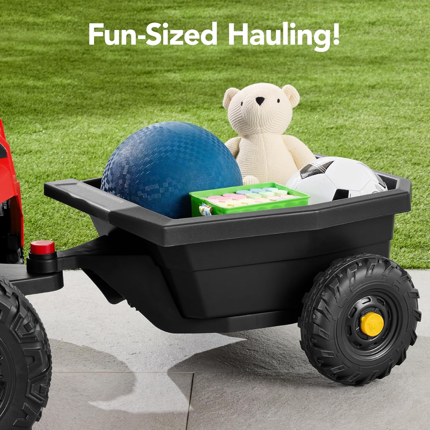 Children's black UTV electric children's car