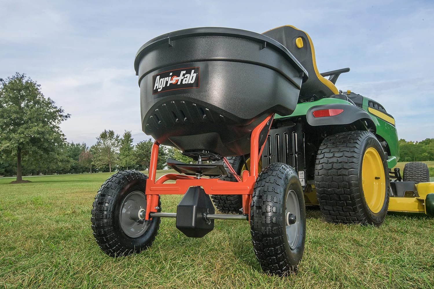 Agri-Fab 45-0604 18 x 48 Tow Behind Poly Lawn Roller 550 lbs Weight with Water, Poly Drum and Steel Frame, with Plug. Designed for Lawn and Garden Tractors