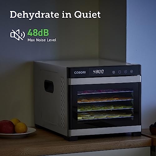 COSORI Food Dehydrator for Jerky, Large Drying Space with 6.48ft2, 600W Dehydrated Dryer