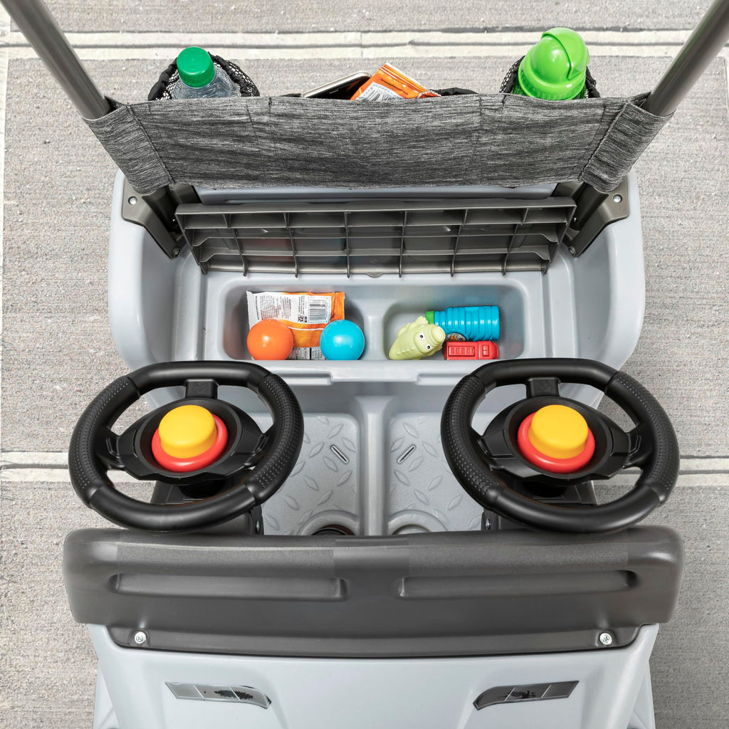 Step2 Side-by-Side Push Around SUV, Kids Push Car, 2 Seats
