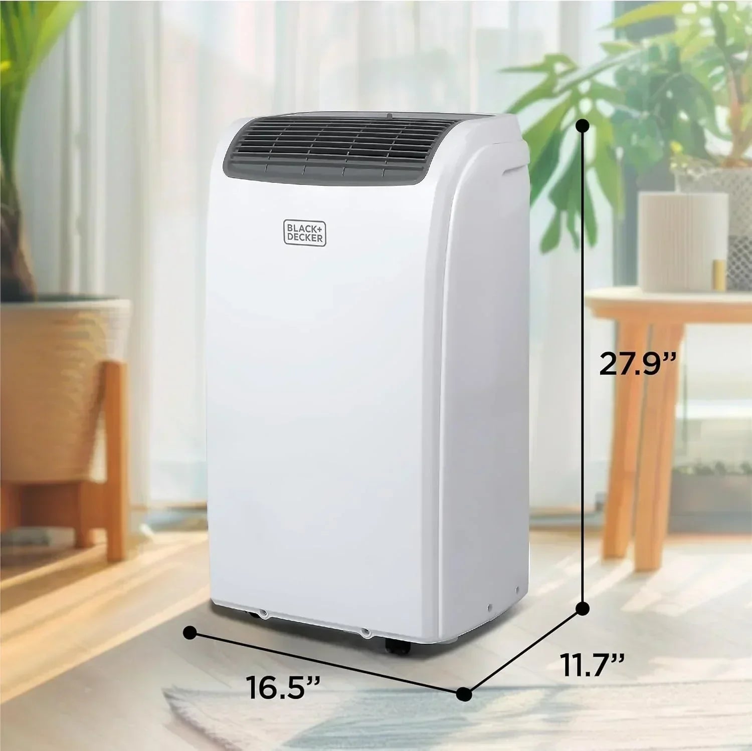 BLACK+DECKER 10,000 BTU Portable Air Conditioner for Rooms up to 450 Sq with Remote Control