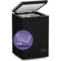 Northair 3.5 Cu Ft Chest Freezer, Black – Quiet Compressor, 2 Removable Baskets, 7 Temp Settings
